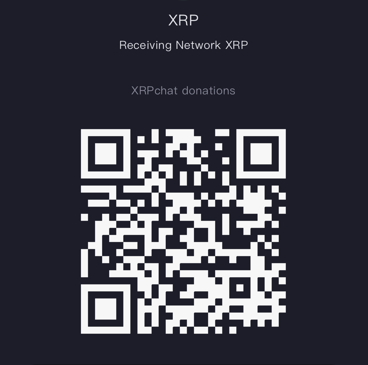 XRP Donation QR Code